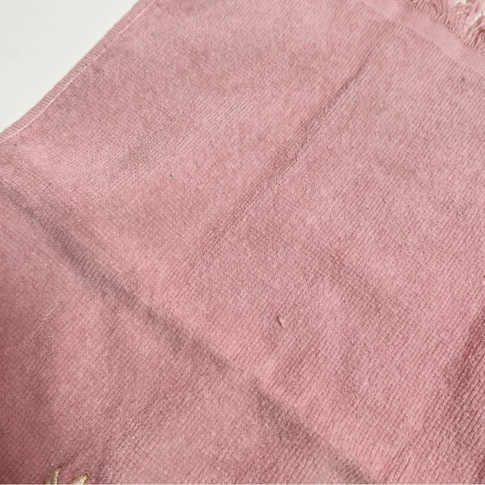 Vintage pink pastel dove bathroom hand towel